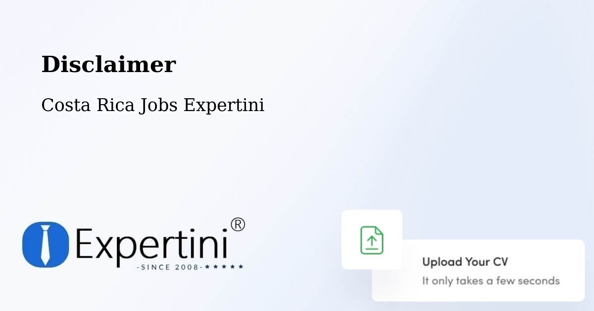 Disclaimer – Grecia - Costa Rica Jobs Expertini